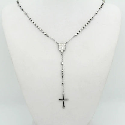 Collier Croix Acier Inoxydable – Chaîne Mixte Élégante, Durable et Intemporelle