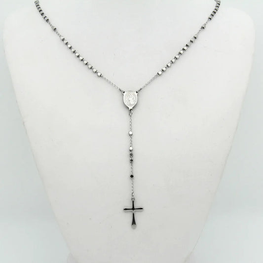 Collier Croix Acier Inoxydable – Chaîne Mixte Élégante, Durable et Intemporelle