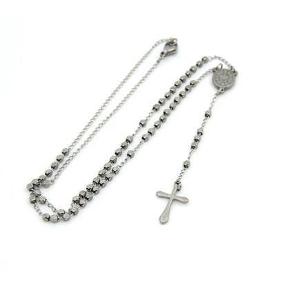 Collier Croix Acier Inoxydable – Chaîne Mixte Élégante, Durable et Intemporelle
