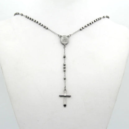 Collier Croix Acier Inoxydable – Chaîne Mixte Élégante, Durable et Intemporelle