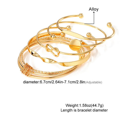 Bracelet Femme Multicouches Doré – Élégant et Ajustable