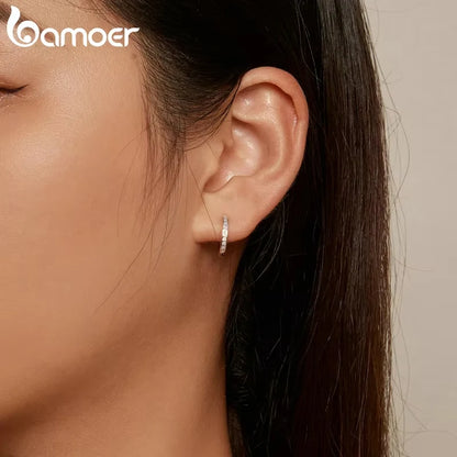 Boucle d'oreilles créoles en Argent